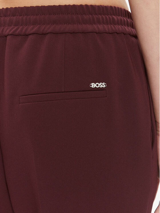 BOSS Boss Medžiaginės kelnės Tariyanah 50490039 Vyšninė Regular Fit