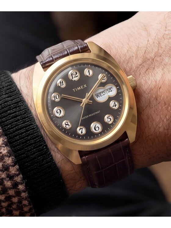 Timex Timex Hodinky TW2Y82100 Hnedá