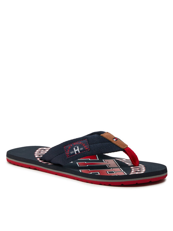 Tommy Hilfiger Tommy Hilfiger Джапанки Essential Th Beach Sandal FM0FM01369 Тъмносин