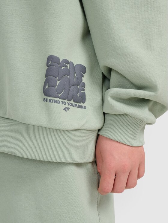 4F 4F Felpa 4FJRAW25TSWSM2448-44S Verde Oversize