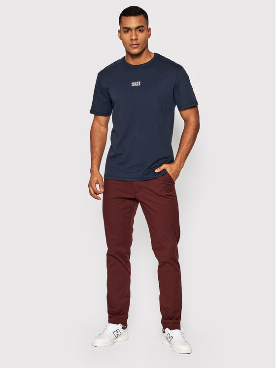T-shirt Classic 12193490 Blu scuro Relaxed Fit
