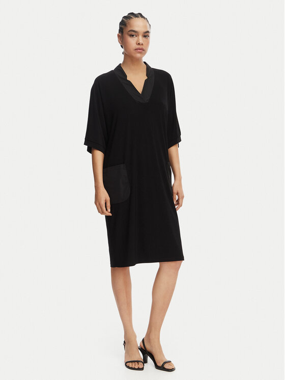 Joseph Ribkoff Rochie de zi 261010 Negru Relaxed Fit
