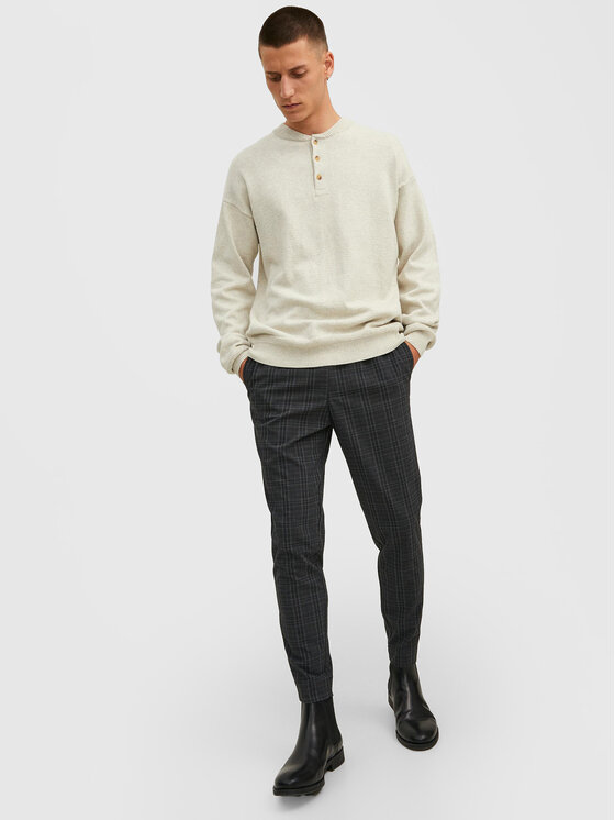 Jack&Jones Jack&Jones Kalhoty z materiálu Stace 12212970 Šedá Regular Fit