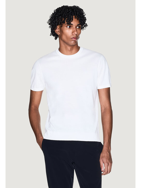 Armani Exchange Armani Exchange T-Shirt 8NZM5C ZM3JZ Biały Bermuda Fit