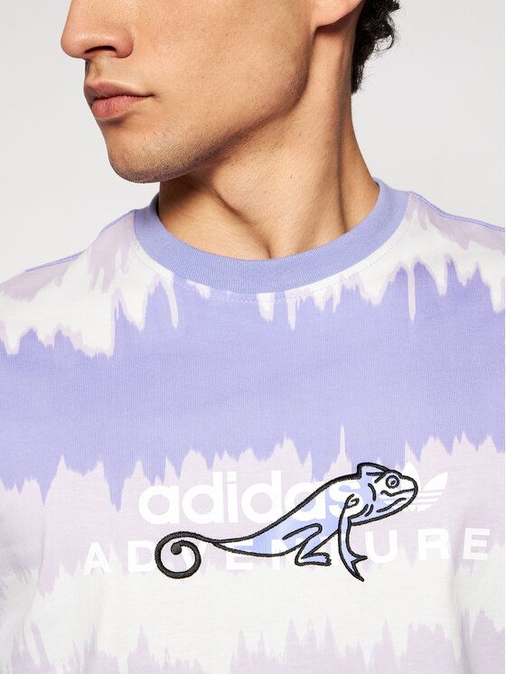 adidas Tričko Adventure Archive Printed GN2354 Fialová Regular Fit •  Modivo.sk