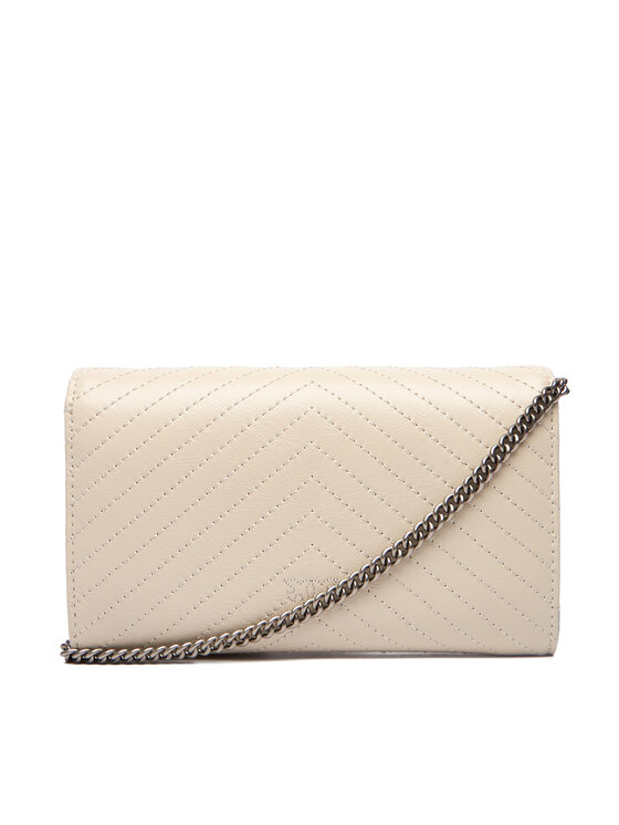 PINKO PINKO Rankinė Love One Wallet Light AI 25-26 PLTT 105344 A2JC Écru