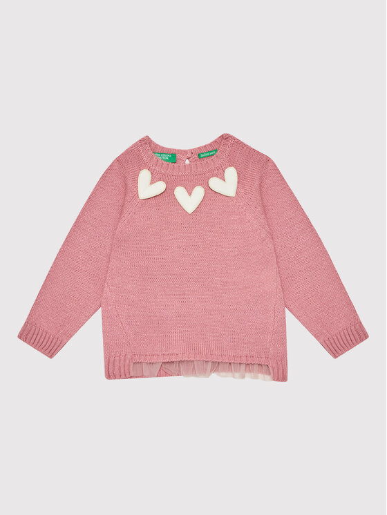 United Colors Of Benetton Sveter 1176C1121 Ružová Regular Fit