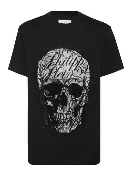PHILIPP PLEIN PHILIPP PLEIN T-Shirt 23515 Czarny Regular Fit