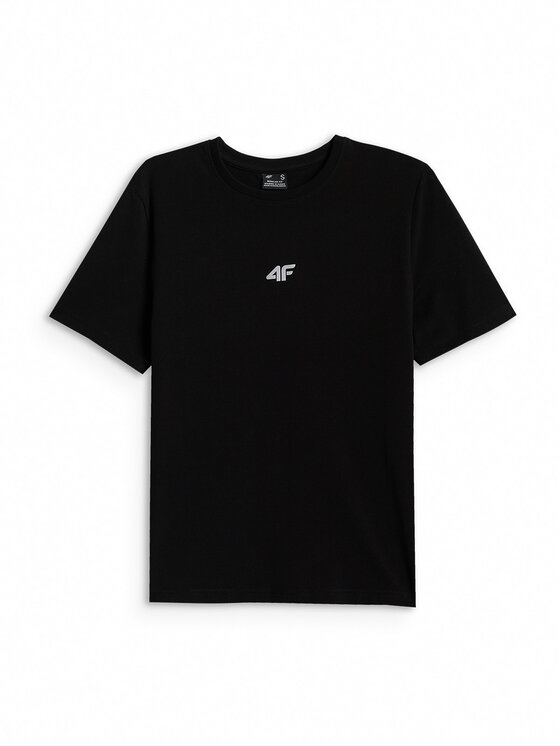 4F 4F T-Shirt NOS Czarny Regular Fit
