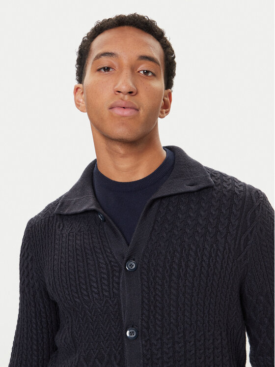 Guess Guess Kardigāns M5BR43 Z2ZK2 Tumši zils Regular Fit