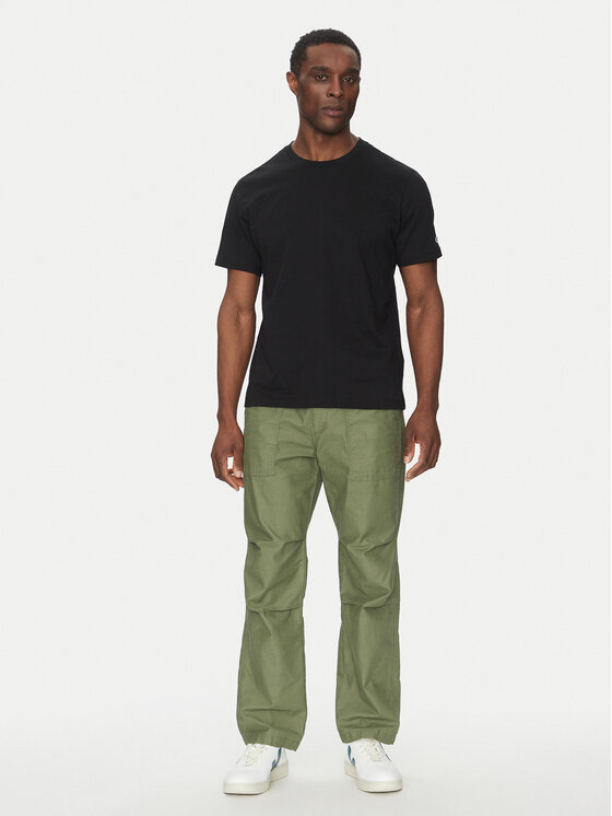 Champion Champion Marškinėliai 220761 Juoda Loose Fit