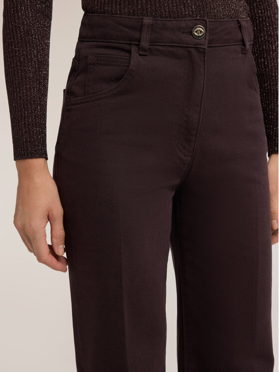 Motivi Motivi Pantaloni di tessuto P748Q104855N022 Marrone Over Fit
