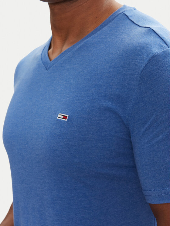 Tommy Jeans Tommy Jeans T-krekls Jaspe DM0DM20364 Zils Slim Fit