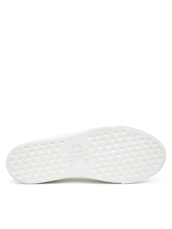 Calvin Klein Jeans Calvin Klein Jeans Гуменки Vulc Flatform Ctn Logo Tag YW0YW01838 Бял
