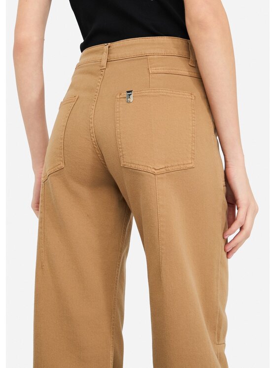 Liu Jo Liu Jo Pantaloni di tessuto UF5161T181880939 Beige Carrot Fit