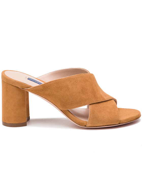 stuart weitzman galene leather mules