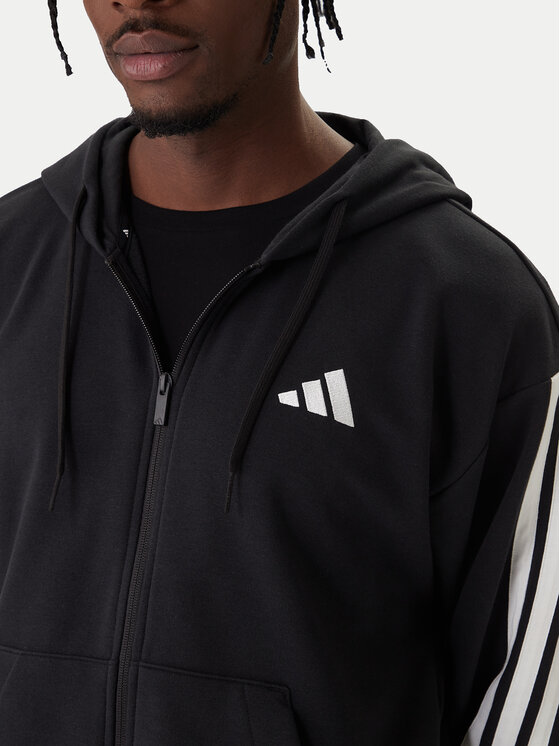 adidas adidas Світшот Essentials 3-Stripes JD1877 Чорний Regular Fit