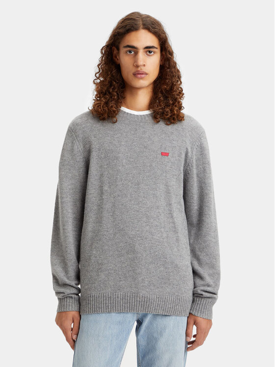 Levis® Pulover Original Housemark A4320-0000 Gri Standard Fit