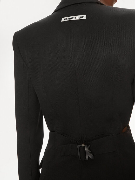 Patrizia Pepe Patrizia Pepe Rochie cocktail 8A1262/A375-K103 Negru Regular Fit