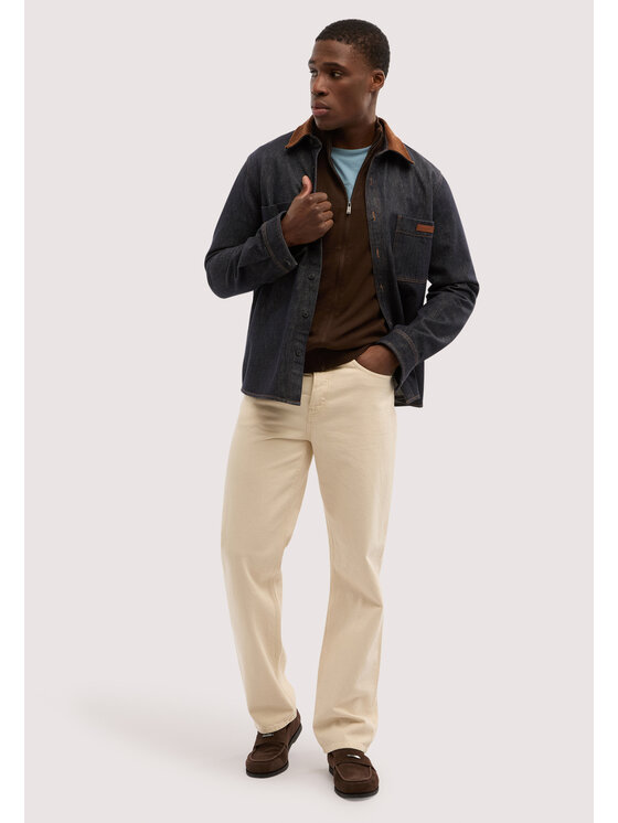Trussardi Trussardi Jeansy P404H904859N0DE Kremowy Regular Fit
