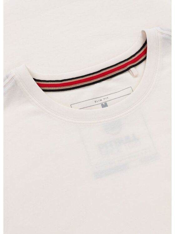 PITBULL PITBULL T-Shirt Koszulka męska Slim Fit SAN DIEGO CA SMALL LOGO M Biały Regular Fit