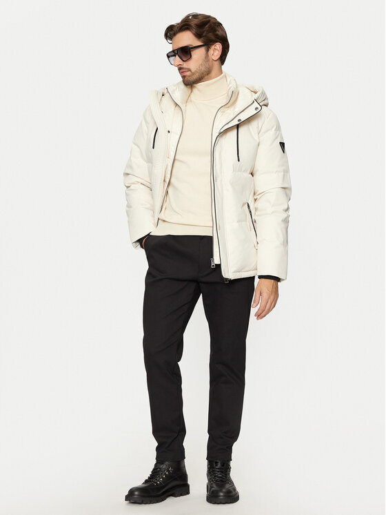Guess Guess Žieminė striukė M4BL43 WGJR2 Smėlio Regular Fit