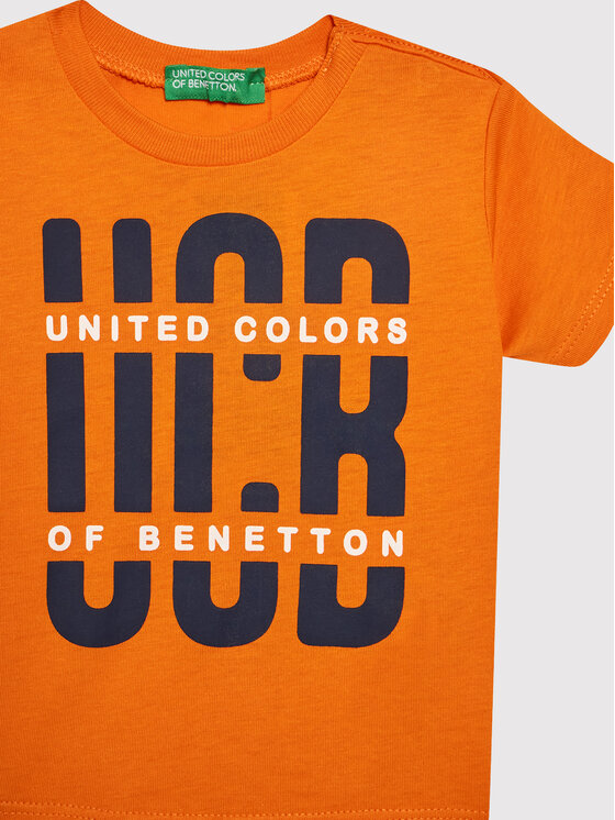 United Colors Of Benetton United Colors Of Benetton T-särk 3I1XG100G Oranž Regular Fit