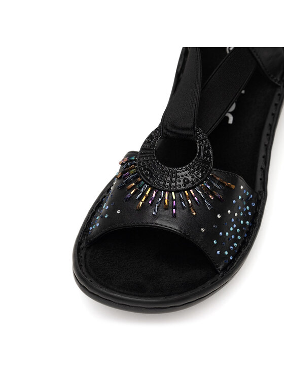 Rieker Rieker Sandalen 60880-00 Schwarz