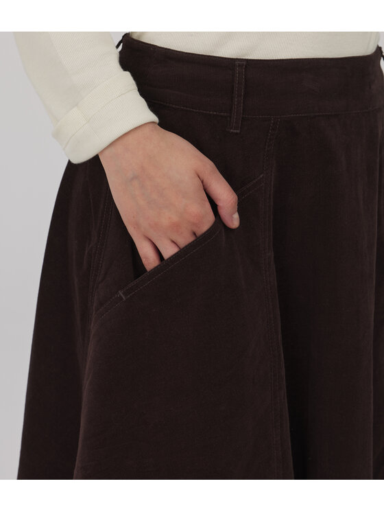Lee Cooper Lee Cooper Spódnica jeansowa LINH Brązowy ciemny Regular Fit