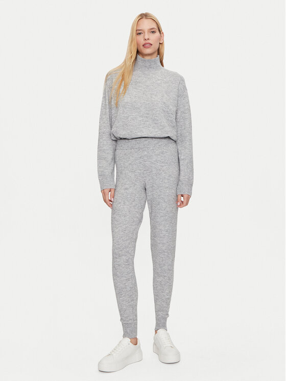 Athlecia Athlecia Rollkragenpullover Daviana W Knitted High Neck EA241288 Grau Regular Fit