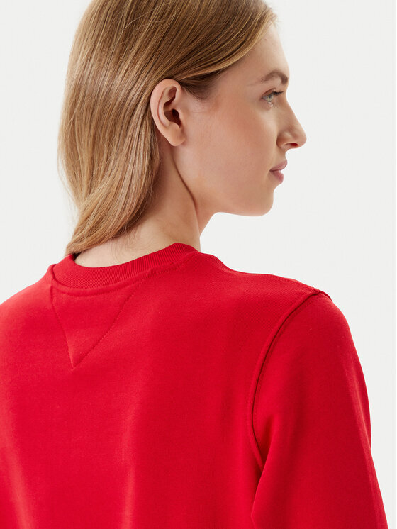 Tommy Jeans Tommy Jeans Felpa Essential DW0DW20942 Rosso Regular Fit