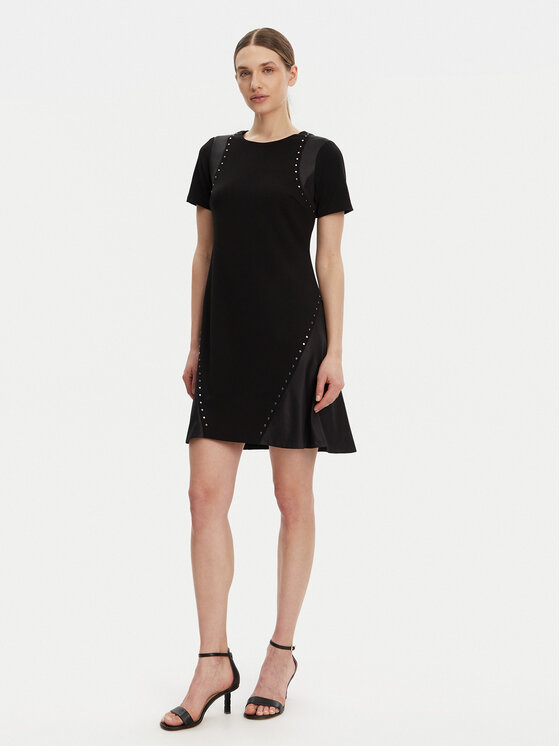 DKNY DKNY Hétköznapi ruha DD3J1489 Fekete Slim Fit