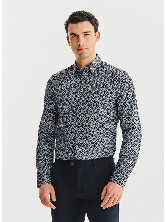 Pako Lorente Pako Lorente Koszula P25WF-1X-044 Czarny Slim Fit