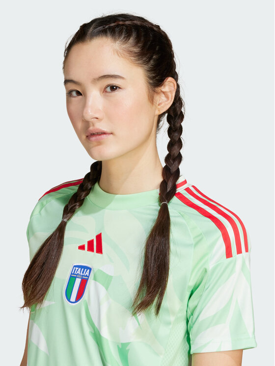 adidas adidas Koszulka techniczna Italy 25 (Women's Team) Away Jersey Zielony Regular Fit
