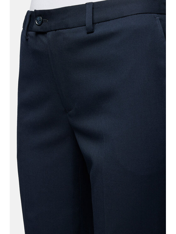 Lancerto Lancerto Spodnie materiałowe SP073123000006 Granatowy Slim Fit