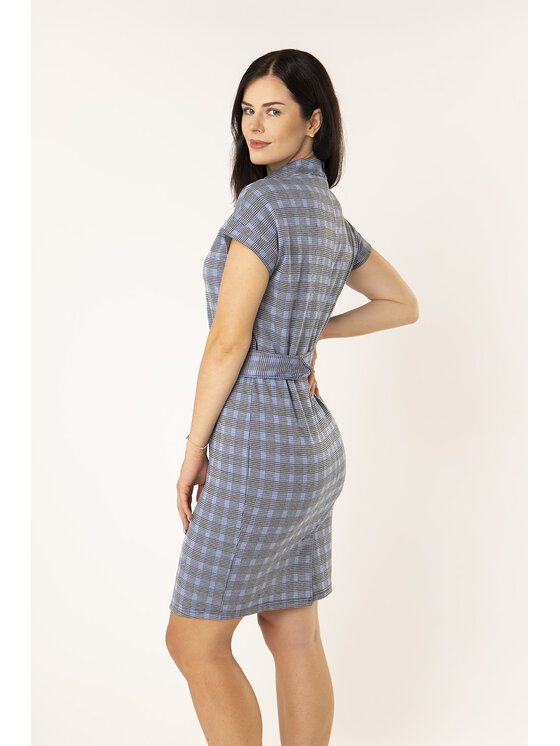 QUIOSQUE QUIOSQUE Každodenné šaty MIXEC DRESS 2 Modrá Regular Fit