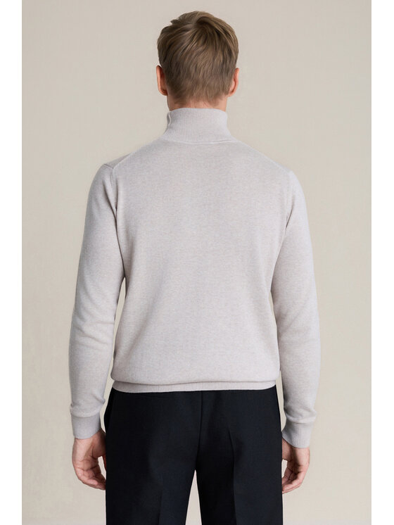 Lancerto Lancerto Sweter Jesse SW073226000051 Kremowy Regular Fit