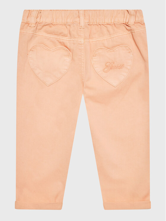 Guess Guess Hlače K3GB04 WFBO0 Narančasta Relaxed Fit