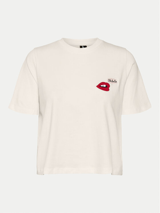 Vero Moda Vero Moda Majica Elena 10326789 Bela Boxy Fit