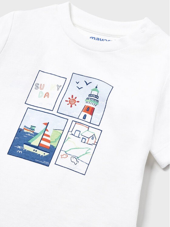 Mayoral Mayoral Sada T-shirt a šortky 1647 Barevná Regular Fit