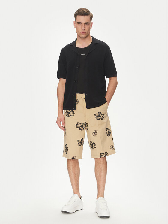 HUGO HUGO Stoffshorts Damo242 50542159 Beige Baggy Fit