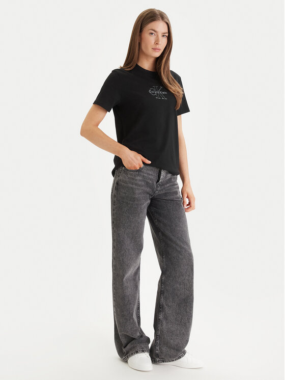 Calvin Klein Jeans Calvin Klein Jeans T-Shirt LV047F831G Μαύρο Regular Fit