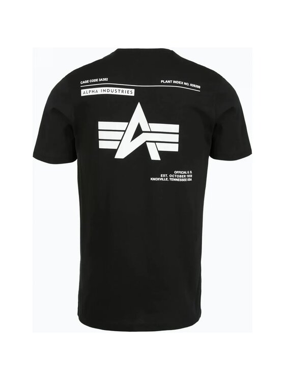 Alpha Industries Alpha Industries Tričko AI.258505-03 Čierna Regular Fit