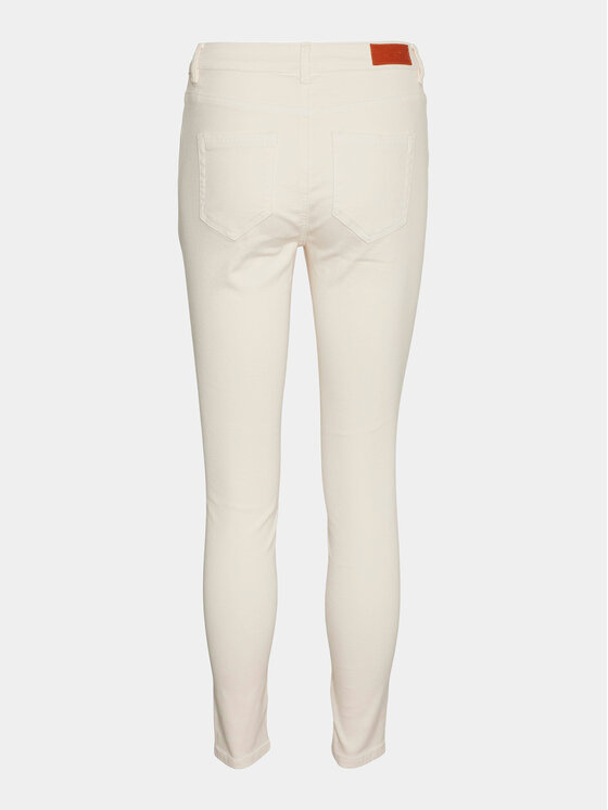 Vero Moda Vero Moda Jeans Flash 10307571 Écru Skinny Fit