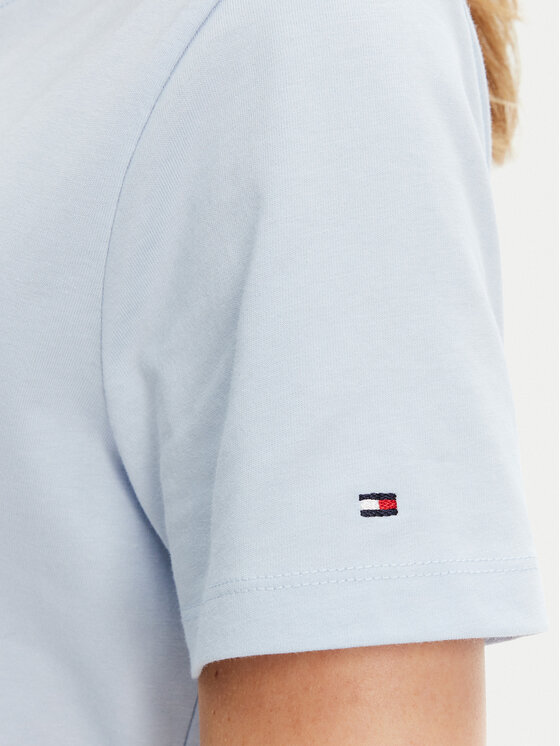 Tommy Hilfiger Tommy Hilfiger Póló Script WW0WW45746 Kék Regular Fit