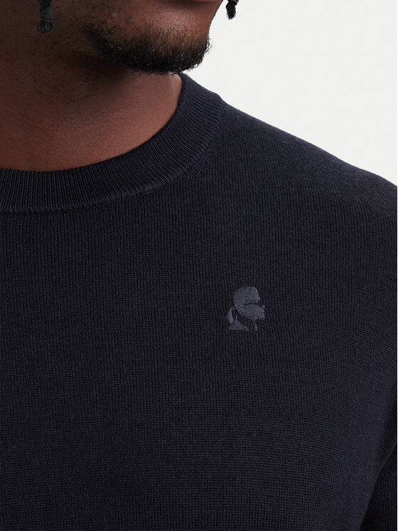 KARL LAGERFELD KARL LAGERFELD Sweter 655000 564399 Granatowy Regular Fit