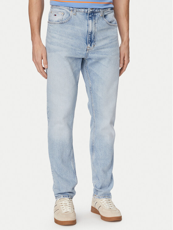 Tommy Jeans Blugi DM0DM23064 Albastru deschis Slim Fit
