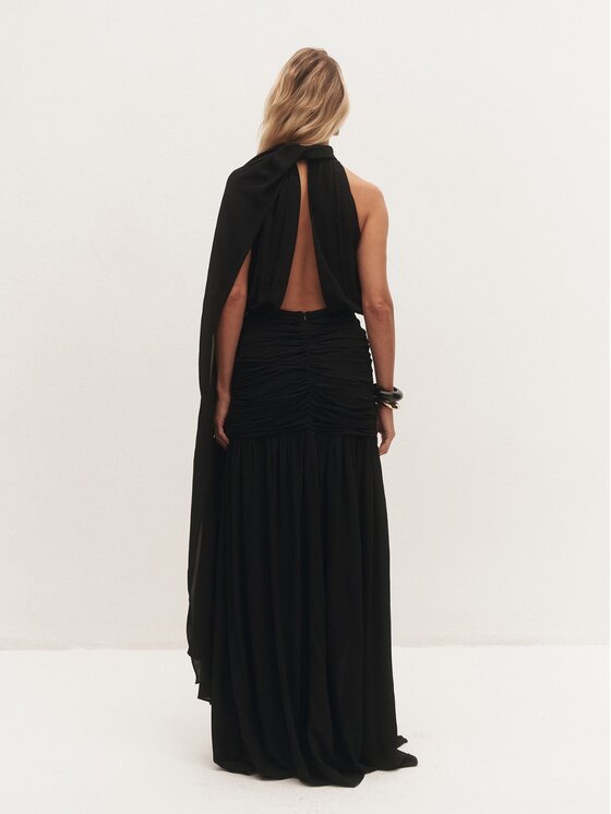 Le Collet Le Collet Sukienka wieczorowa LIRE Czarny Flare Fit
