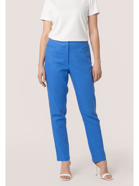 QUIOSQUE QUIOSQUE Dámské kalhoty 3UB002 Modrá Regular Fit