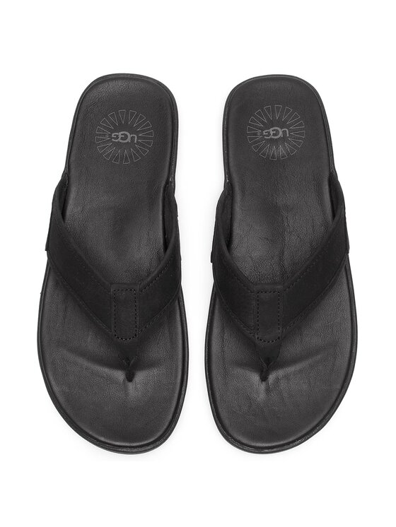 Ugg Ugg Čības uz pirksta M Seaside Flip Leather 1102690 Melns